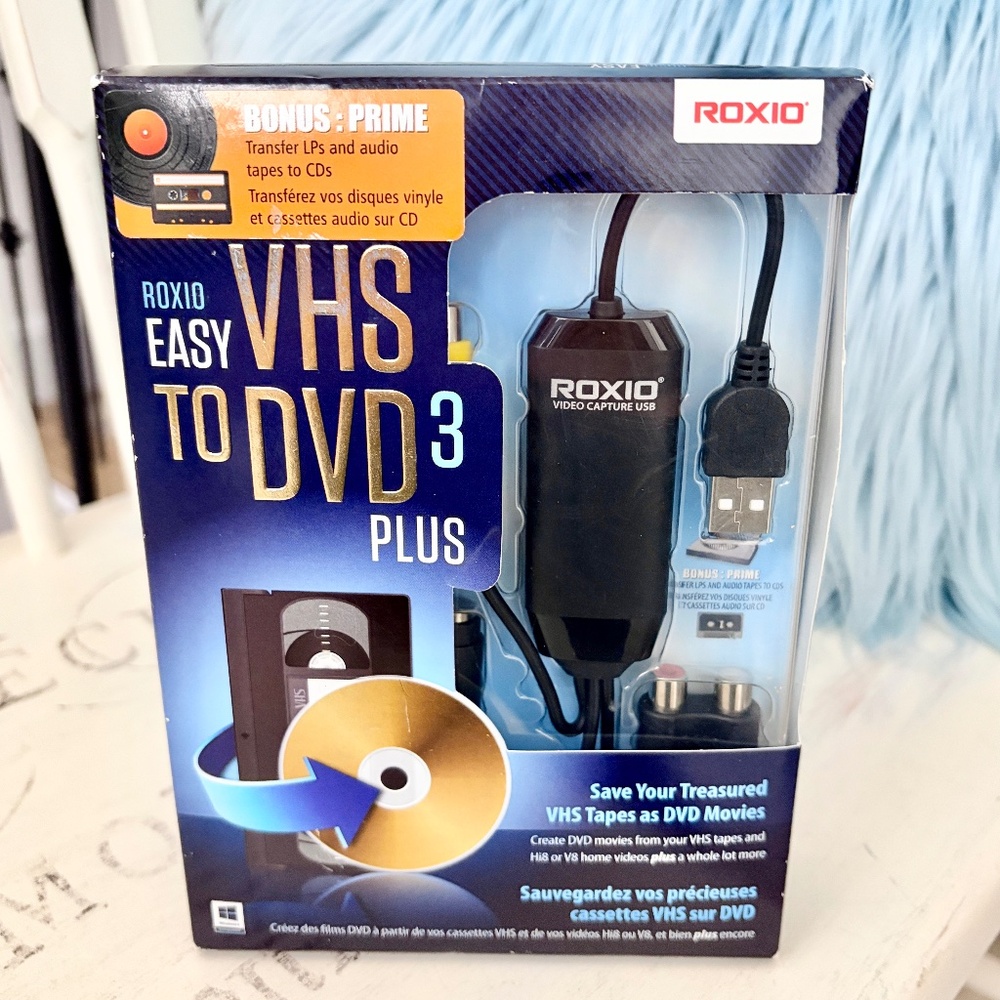 Roxio, 2012, Easy VHS to DVD 3 Plus Converter And‎ Software, New, Sealed
